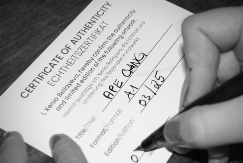 Abstrakte-Kunstdrucke-zertifikat